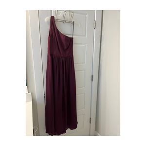 Vera Wang White - Burgundy Bridesmaids Dress